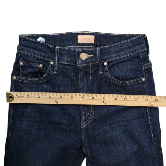 Mother Jeans The Insider Crop Step Fray Step Fray in Clean Sweep Size 24 - Picture 7 of 9
